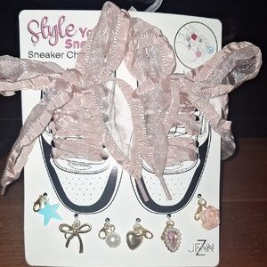 Pink Sneaker Charms Set